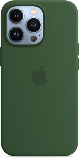 Чехол Apple MagSafe для iPhone 13 Pro, силикон, «зелёный клевер»