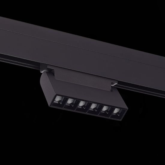 ST364.436.06 Магнитный трековый светильник Черный LED 1*6W 3000K 532Lm Ra>80 36° IP20 L120xW22xH108 SKYLINE 48
