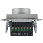 BRITE Термостат электронный с индикацией ТС10-1-БрА алюминий IEK