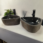 Раковина из речного камня ПАРА! RS-64968 40*35*16 0865