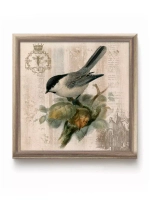 Картины на стену интерьерная на холсте 4 шт, 23*23 см