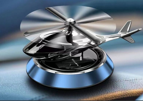 Ароматизатор на панель  ВЕРТОЛЕТ LUX  OCEAN, на солнечной батарее, синий (P.R.C.)