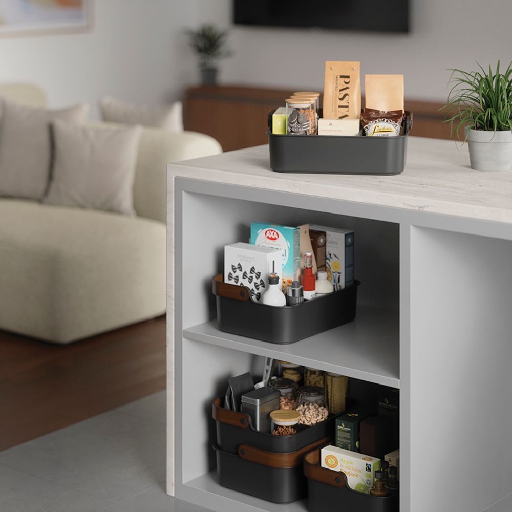 Органайзер Bellwood, 37х27 см, черный/орех