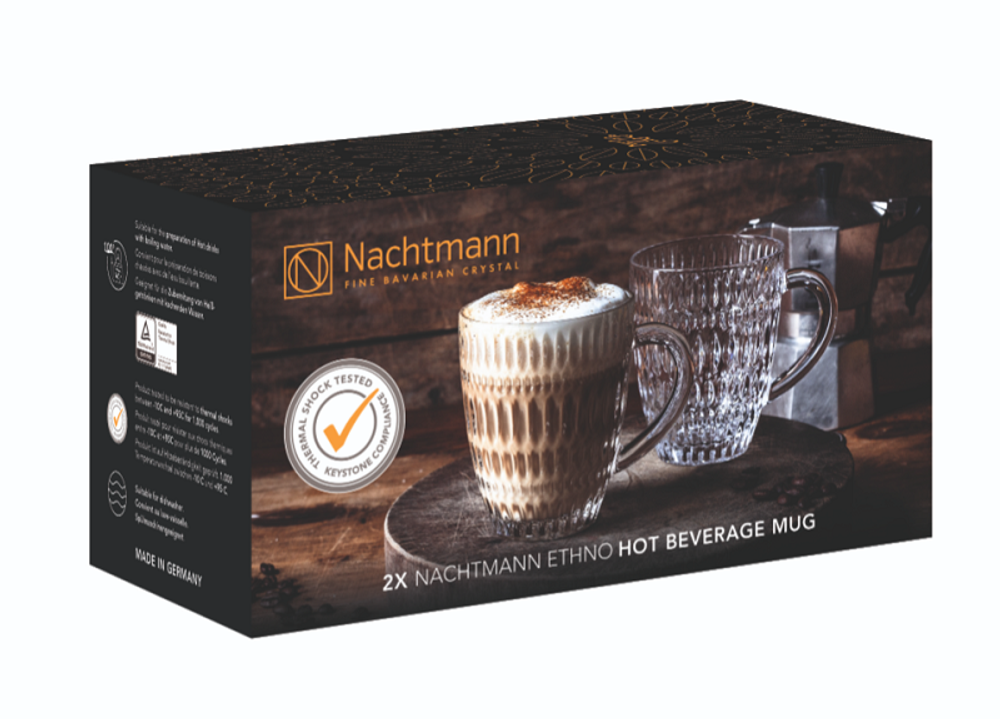 ETHNO - Набор кружек для горячих напитков 2 шт., 392мл h=107мм d=125мм