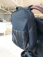 Коляска прогулочная Babalo 2024 Золотая полоска текстиль на белой раме