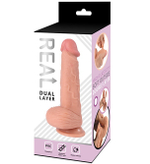 Реалистичный фаллоимитатор Real Dual Layer 14 см