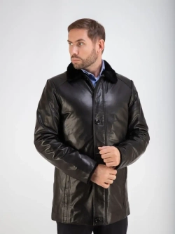 Дубленка мужская натуральная на меху куртка зимняя Турция