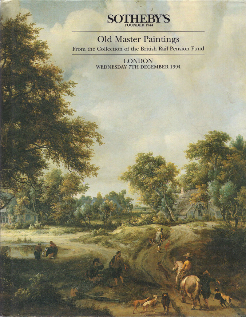 Каталог аукциона Sotheby's, Лондон, Живопись старых мастеров из коллекции Британского фонда помощи пенсионерам-железнодорожникам от 7 декабря 1994 года