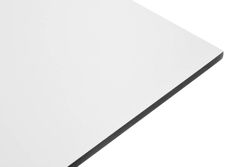 "Каффе" стол из HPL квадратный 64х64см, цвет молочный