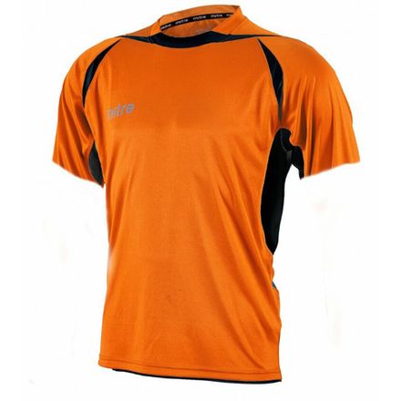 СЦ*Футболка игровая MITRE ANGULAR, T70002TAB-S, р. S, полиэстер, взросл, оранж-черн