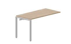 стол Strike 1380х680х750мм (2 громмета) - приставной элемент