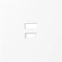 Donel S08 глянцевый белый накладка для розеток USB, серия DB