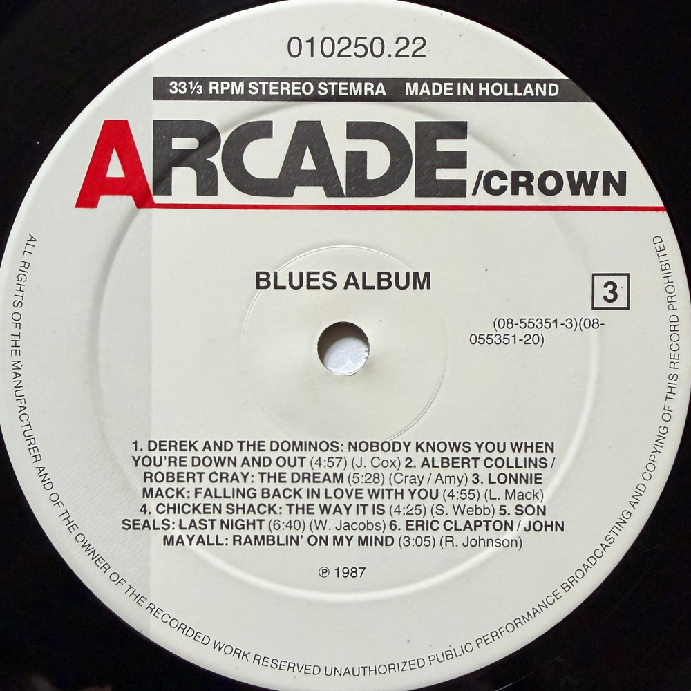 Сборник Blues Album 2LP (Голландия 1987г.)Т