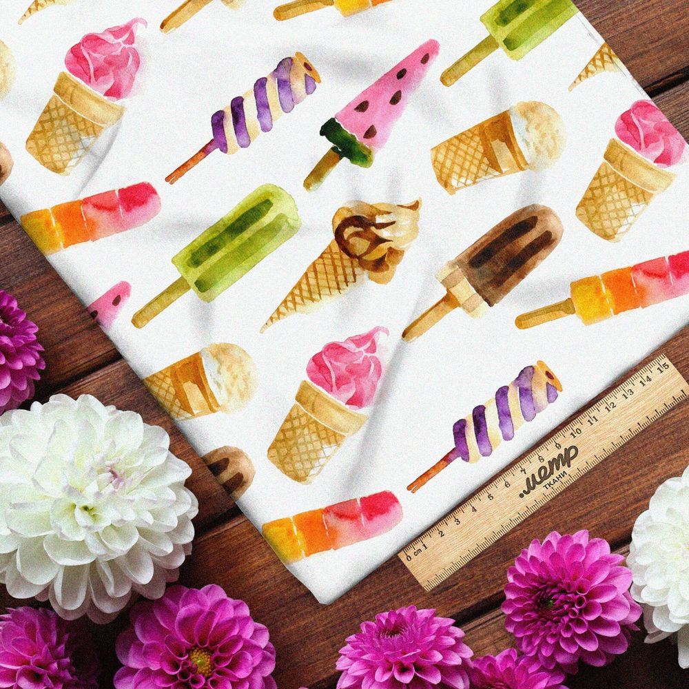 Ткань оксфорд 600 мороженное