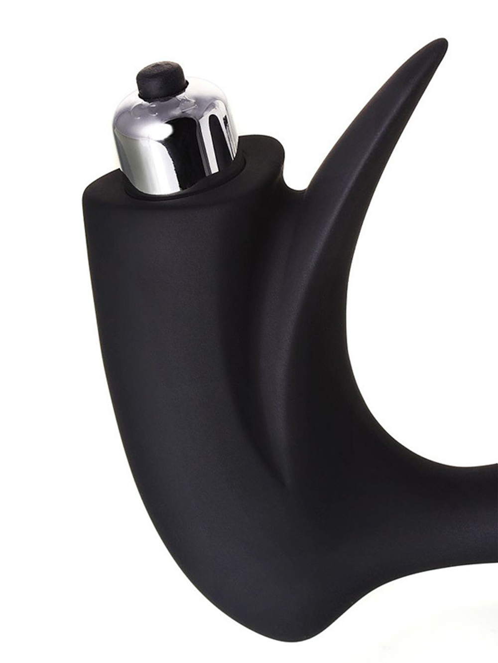 Черный массажер простаты 14,4см Erotist Toys First