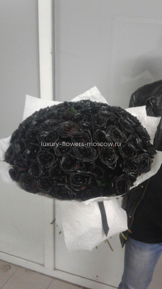 101 черная роза