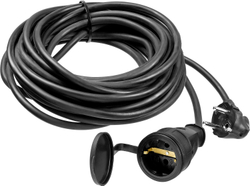 ЗУБР КГ-325-Ш, КГ, 3 х 2.5 мм2, 10 м, IP44, 4000 Вт, силовой удлинитель-шнур, Профессионал (55017-10)