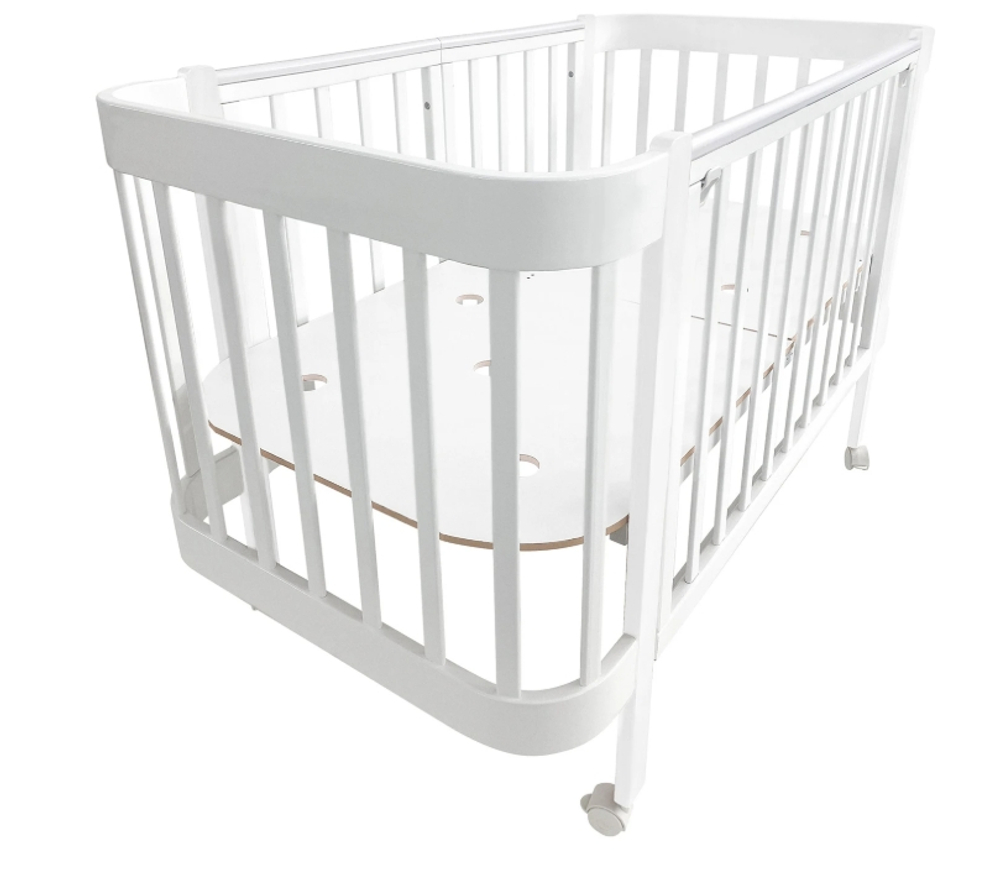 Кровать детская Italiano Baby продольный маятник на колесах, ОРТОПЕДИЧЕСКИЙ МАТРАС В ПОДАРОК!