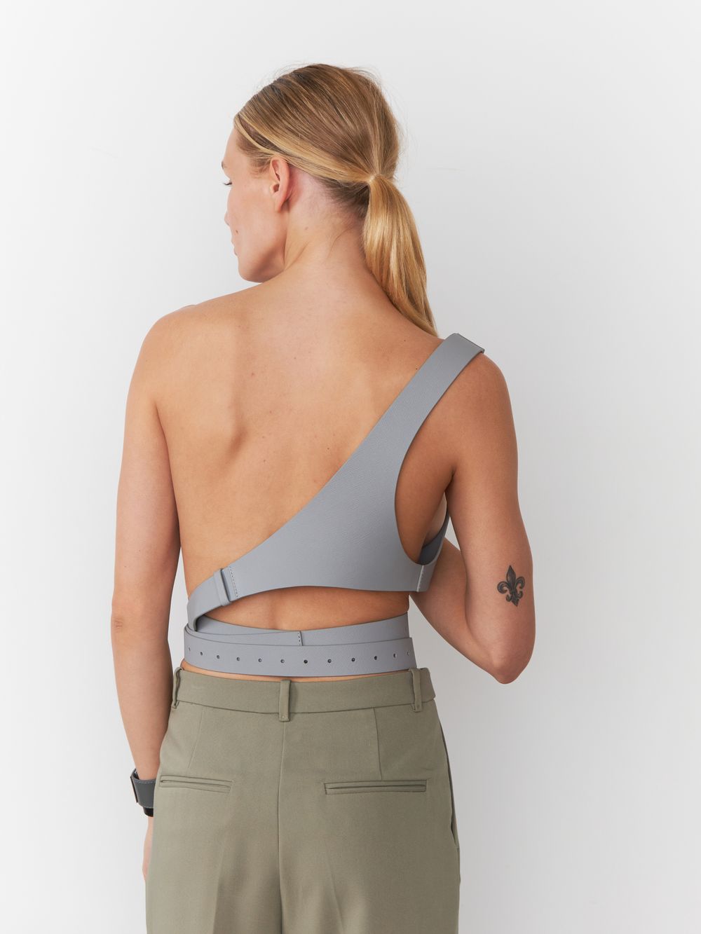 РЕМЕНЬ-ПОРТУПЕЯ SILVER GREY