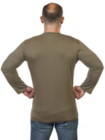 Мужская футболка хаки-олива с длинным рукавом RUS 58 (3XL)