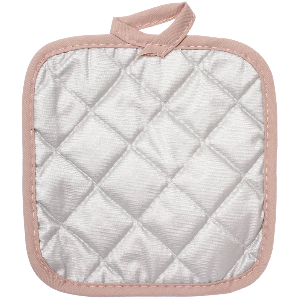 Прихватка в наборе с прихваткой-варежкой «IDEAL», цвет пудровый, 25,5*17 см, 17*17 см