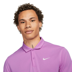 Мужское теннисное поло Nike Court Dri-Fit Solid Polo - rush fuchsia/white