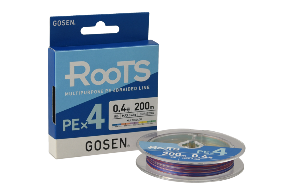 Шнур Gosen ROOTS PE X4 Multi Color 200м #1