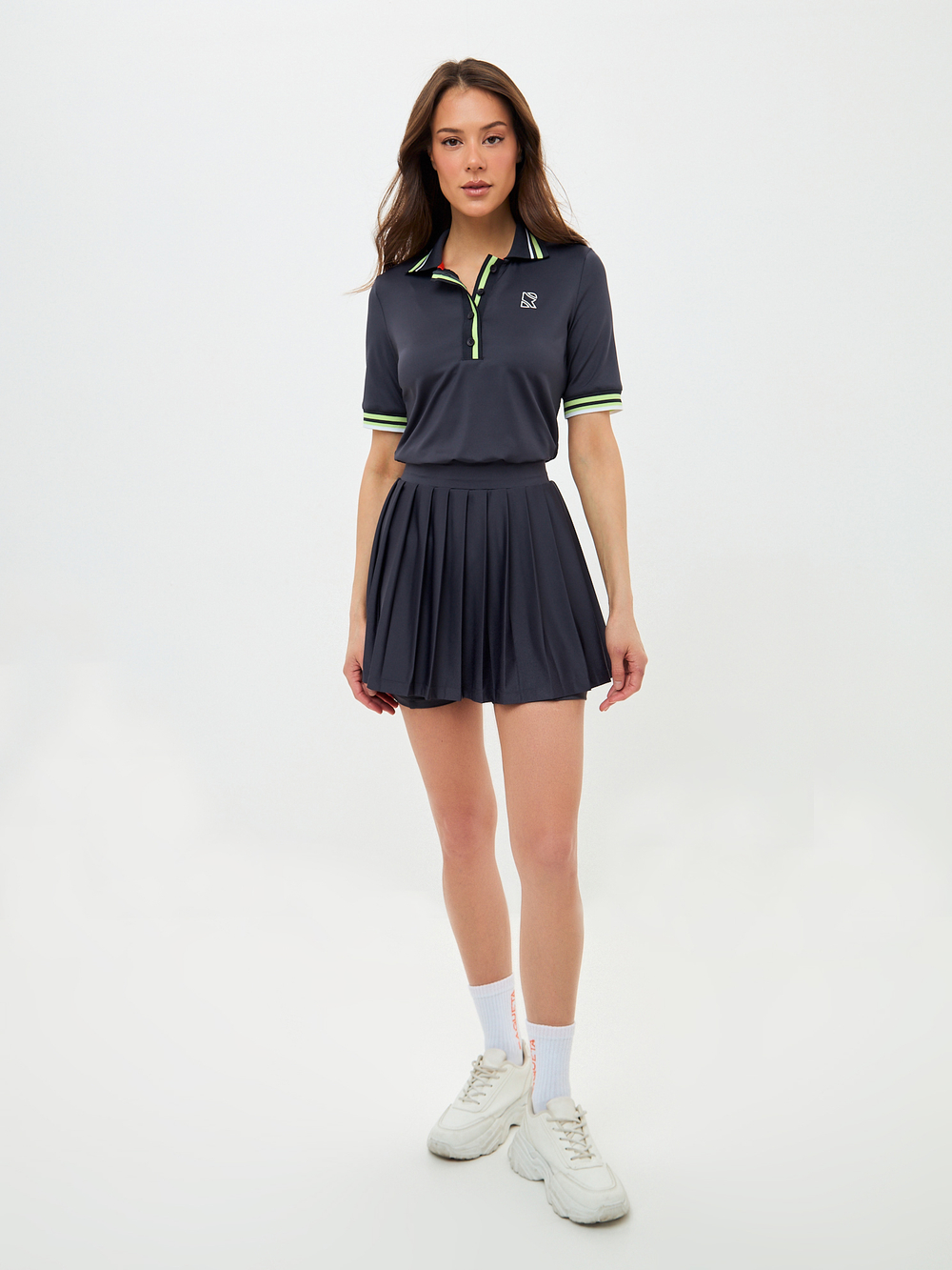 Платье-поло с рукавом High-Grade, Graphite