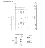 Корпус замка М13М-96 (графит) под фикс.с о/п