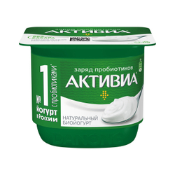 Биойогурт АктиБио Натуральный 3,5% 130г