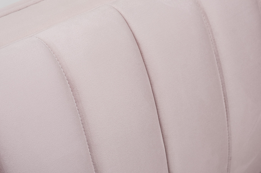 Диван велюровый двухместный Garda Decor Paolo раскладной бежевый