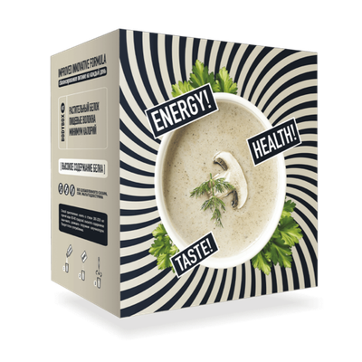 Коктейль со вкусом грибного супа , 98 ккал в одном саше-пакете