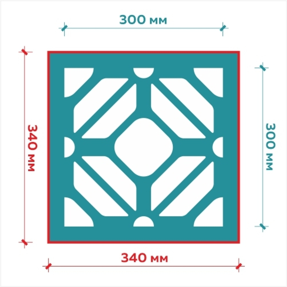 Клеевой трафарет 010