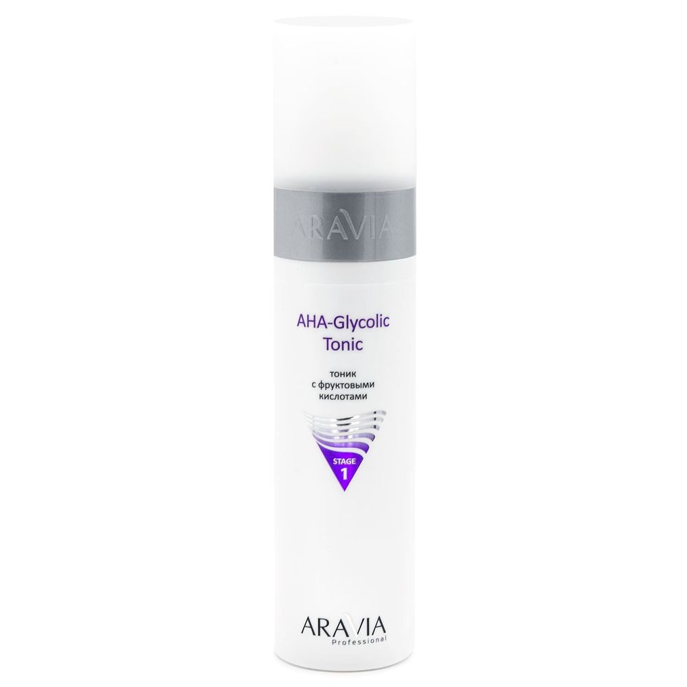 Aravia Professional Тоник для лица AHA - Glycolic Tonic, с фруктовыми кислотами, 250 мл