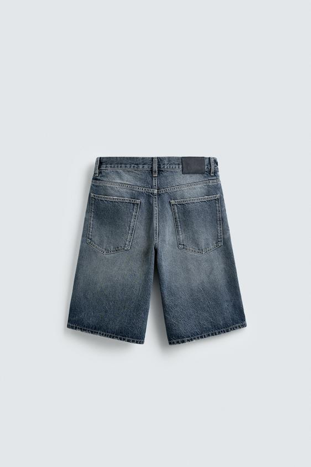 ZARA ДЖИНСОВЫЕ ШОРТЫ RELAXED FIT, СИНИЙ