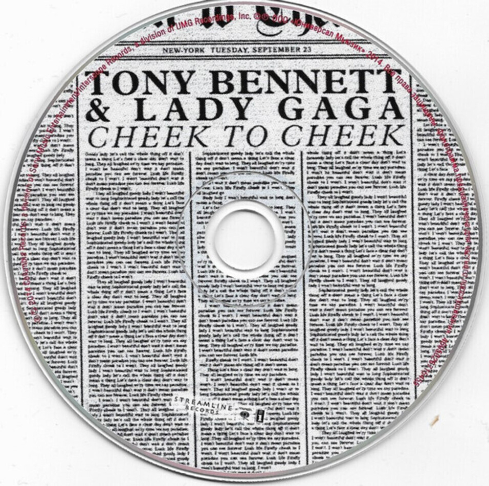 Tony Bennett & Lady Gaga / Cheek To Cheek (RU)(CD)