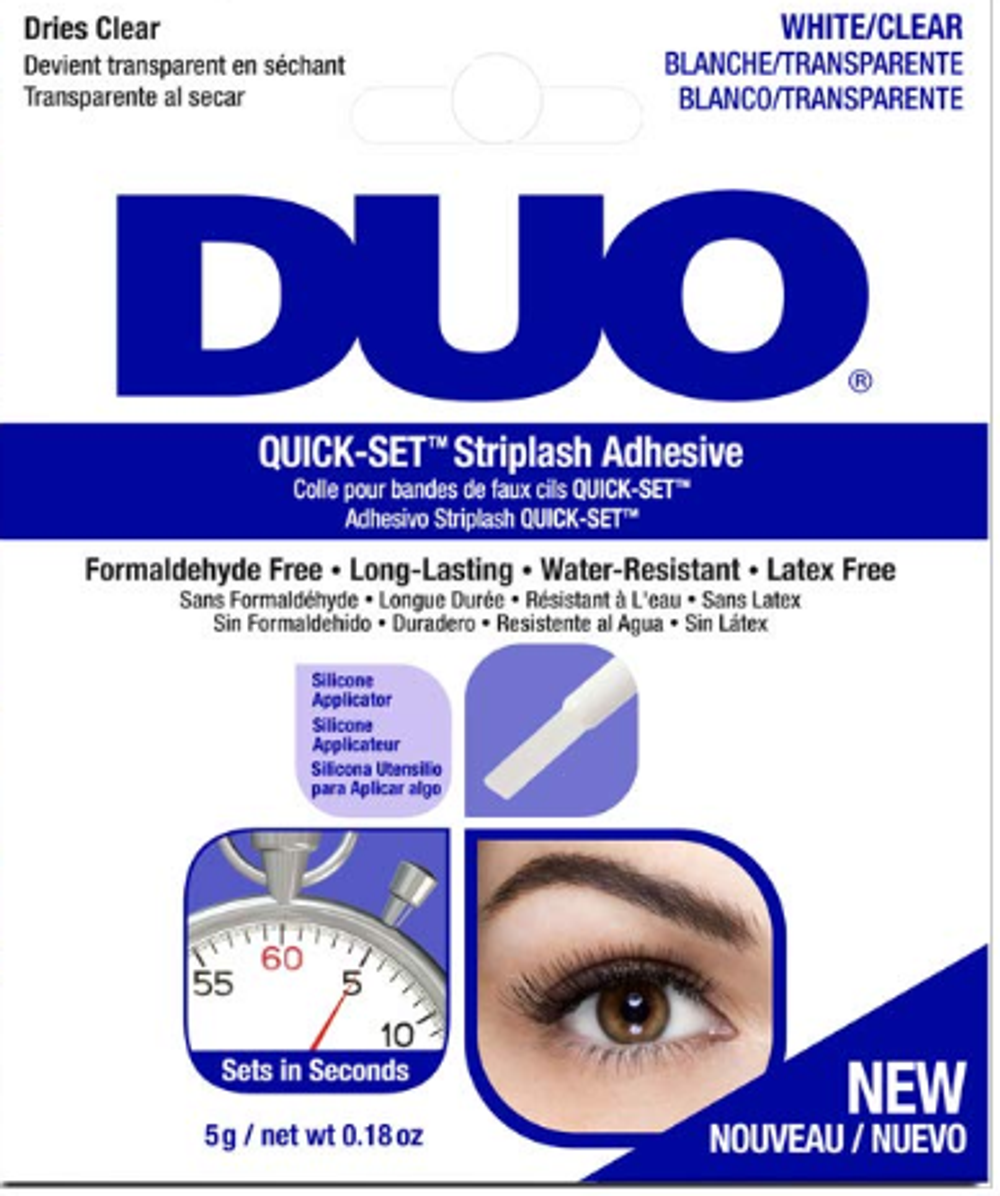 DUO Quick-Set Striplash Adhesive Clear быстросохнущий бесцветный клей для накладных ресниц 5г