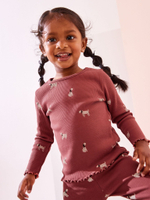Лонгслив для девочки Next 168-412, Бордовый
