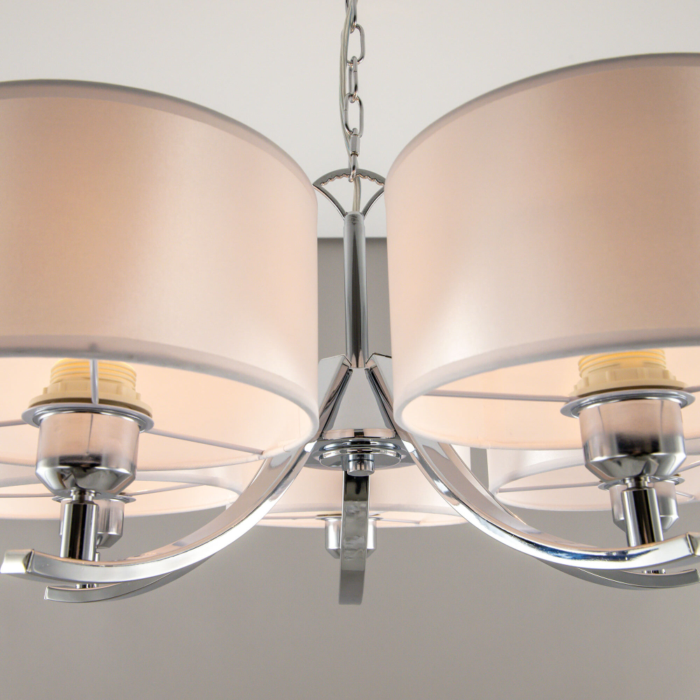 Citilux Эвита CL466150 Люстра подвесная с белыми абажурами