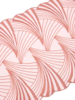 05-142 ОПТ Вышивка на неэл. сетке 18 см, ириска