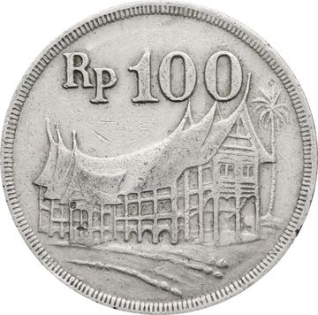 100 рупий 1973 Индонезия