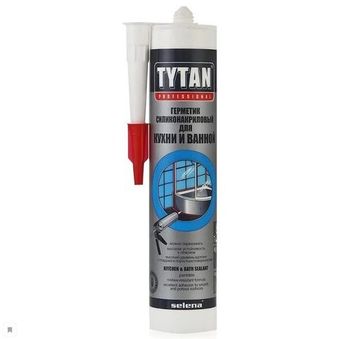 Герметик силиконакриловый Tytan Professional для кухни и ванной прозрачный 310 мл