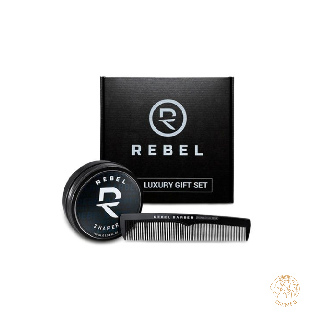 Подарочный набор REBEL BARBER Shaper & Men`s Comb Total Black