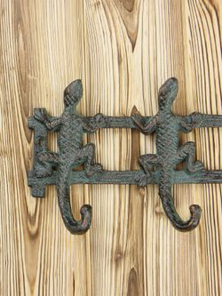 Iron Garden Вешалка настенная Ящерки, 4 крючка
