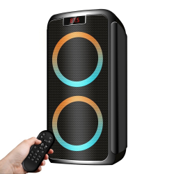 Колонки Ginzzu GM-202, Акустическая система Midi, RGB / BT / USB / SD / FM / ДУ