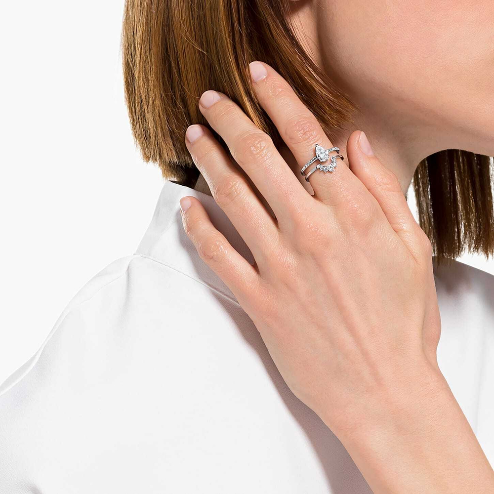 ATTRACT:RING PEAR CZWH/CRY/RHS 52