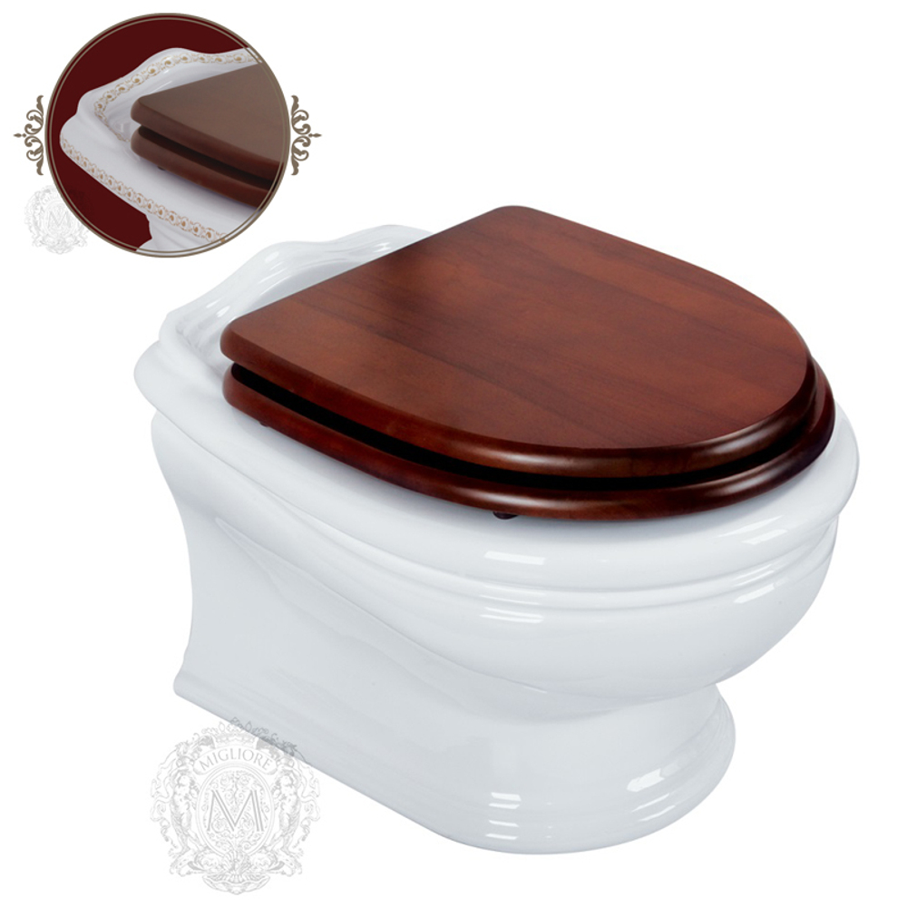 Унитаз подвесной Migliore Milady ML.MLD-25.740.D3.BR