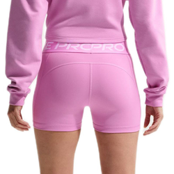Женские Шорты теннисные Nike Pro Dri-Fit 365 Mid-Rise 3in - light magenta/white