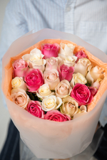 Букет 25 кенийских роз