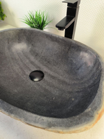 Раковина из речного камня RS-61457 (57*40*15)